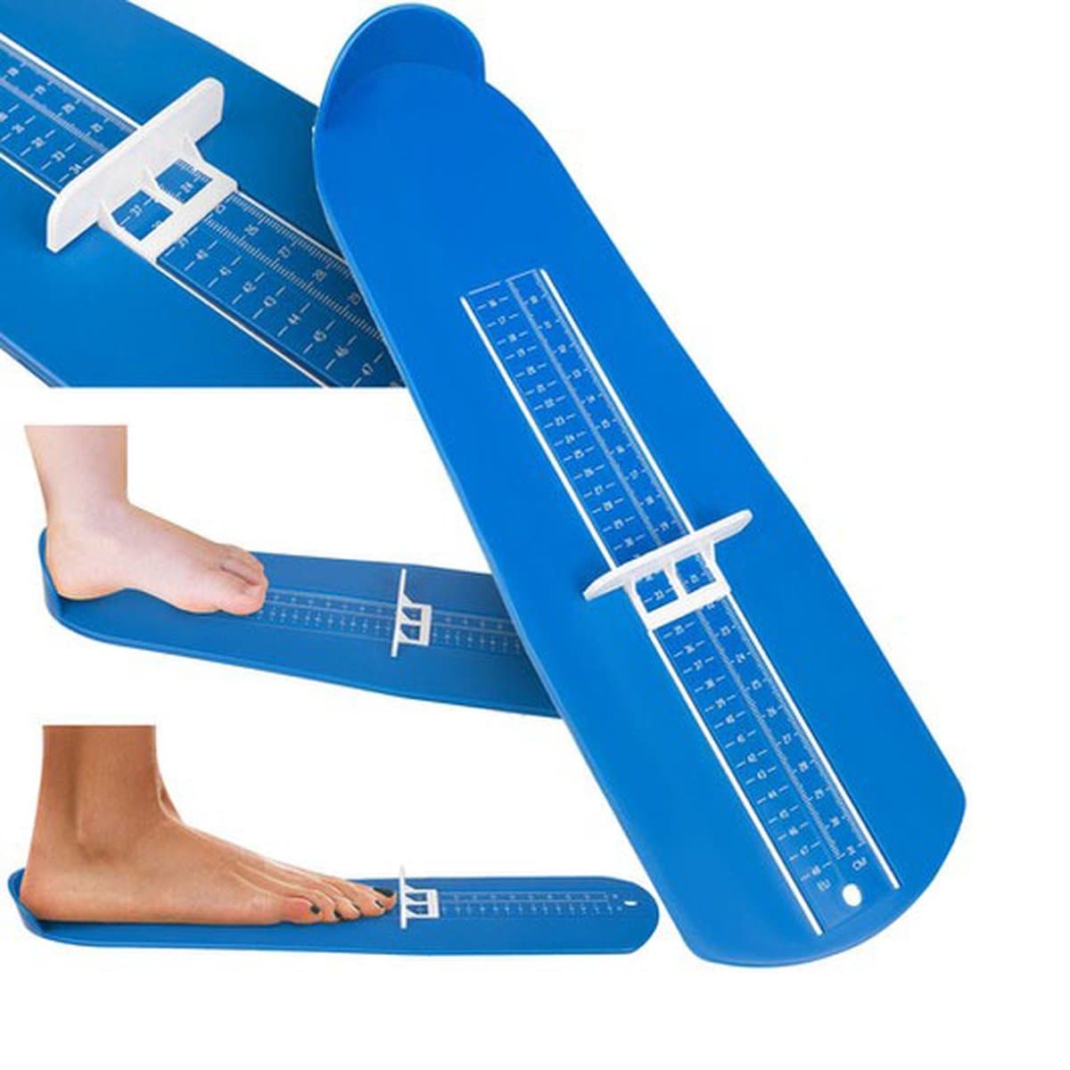 Voetmeter Kind en Volwassenen I Schoenmaat Meter Kind - Schoenmeter I Maatregel I T/M 31 CM I Schoenmaat 19 - 48 I Blauw (EAN: 8721025509683)