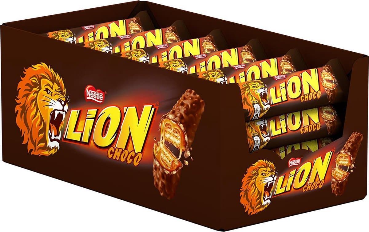 Lion Melkchocolade Repen - 24 stuks x 42g (EAN: 7613038679488)