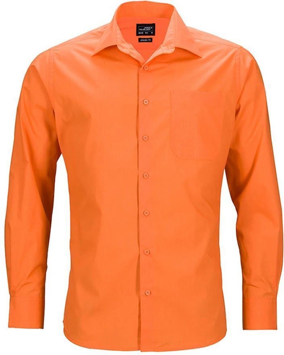 Daiber Heren Longsleeve Zakelijk Shirt (Oranje) (EAN: 5059000700194): Waarom een zakelijk shirt in de werkplaats