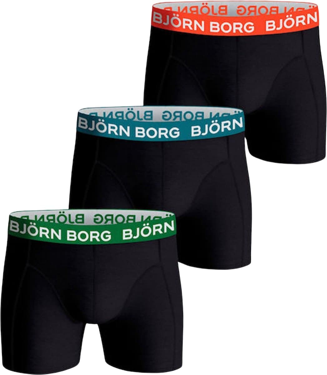 Björn Borg Cotton Stretch Heren Boxers (3-pack) - Multicolour - Maat M (EAN: 7321465383136)