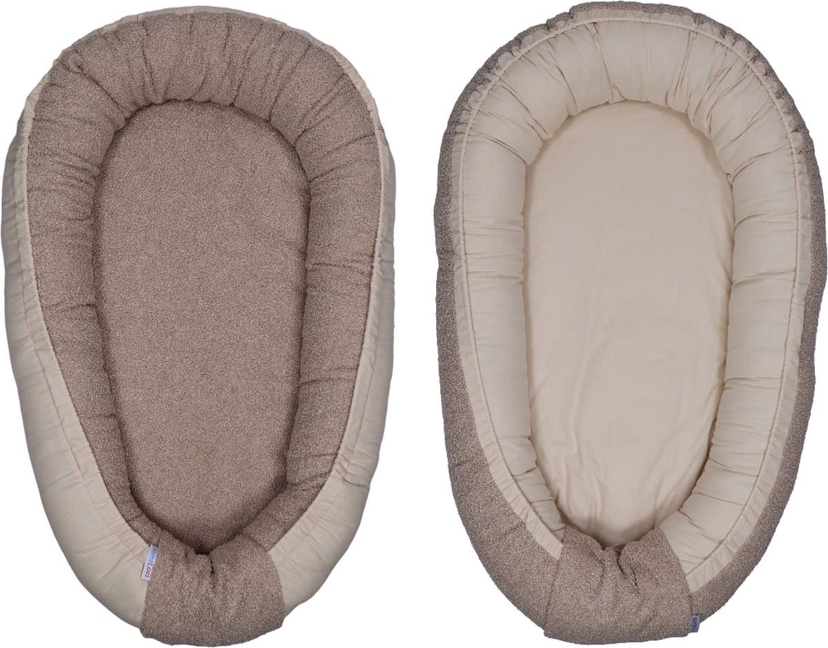 MamaLoes Omkeerbaar Babynest - Babynestje Teddy - Wasbaar - Boucle Nougat (EAN: 8721003401640)