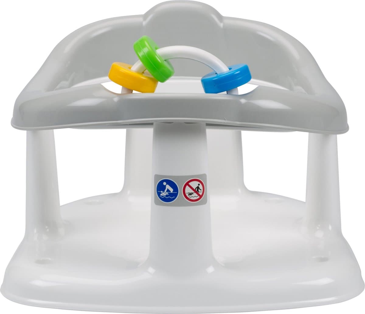 Puck Badring Wit / Grijs (EAN: 1114582011732): **Waarom een badstoeltje Een liefde die nog niet iedereen deelt…**