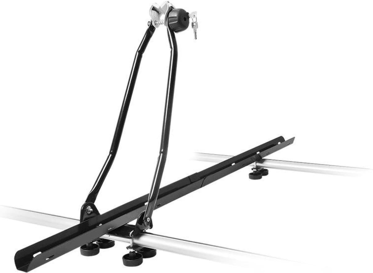ProPlus Fietsdrager Dakmontage - Fietsendrager Dak - Lichte en stevige constructie - Geschikt voor 1 fiets - Zwart (EAN: 8718546652271)