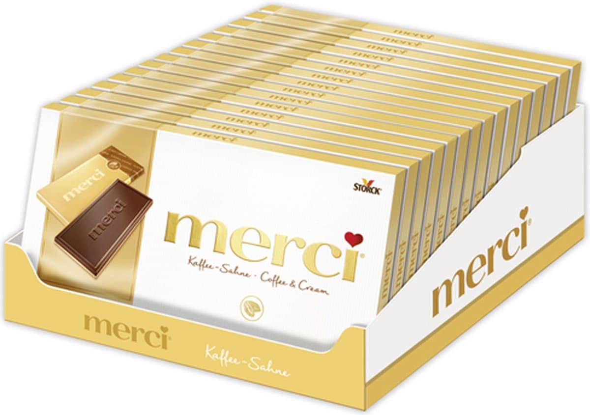 Merci - Coffee & Cream - 15x 100g (EAN: 4014400140118)
