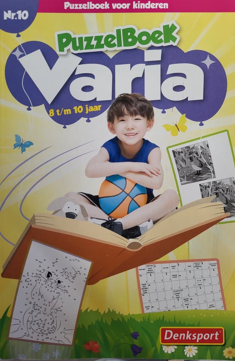 Denksport Varia Puzzelboek voor kinderen 8 t/m 10 jaar (EAN: 8710835848549)