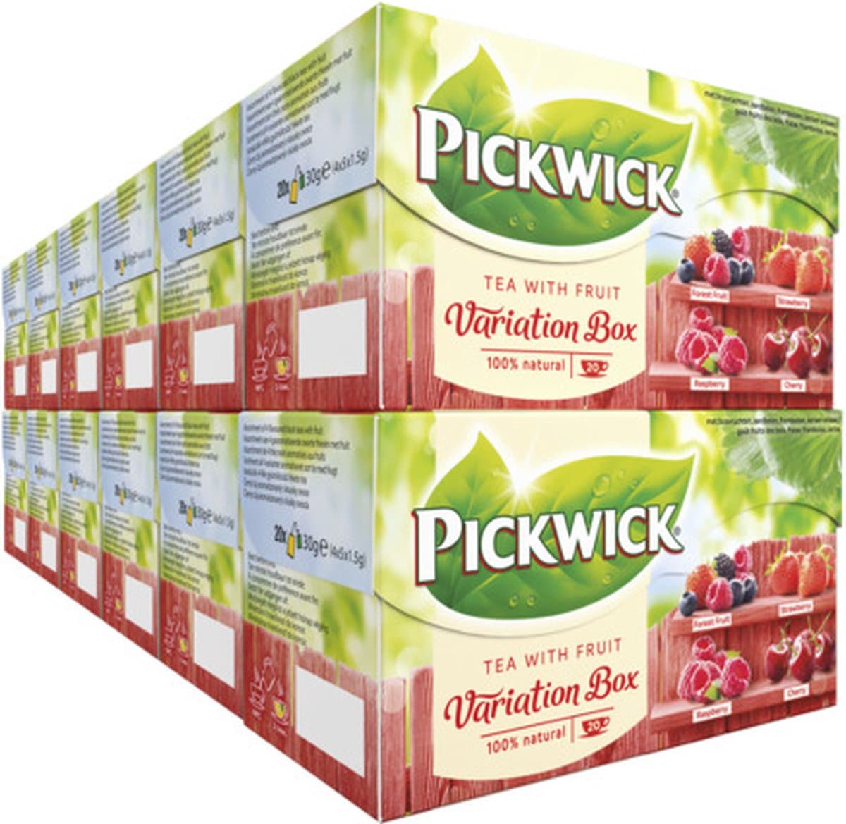 Pickwick Fruit Thee Variatie Rood - 12 x 20 theezakjes (EAN: 8711000278796)