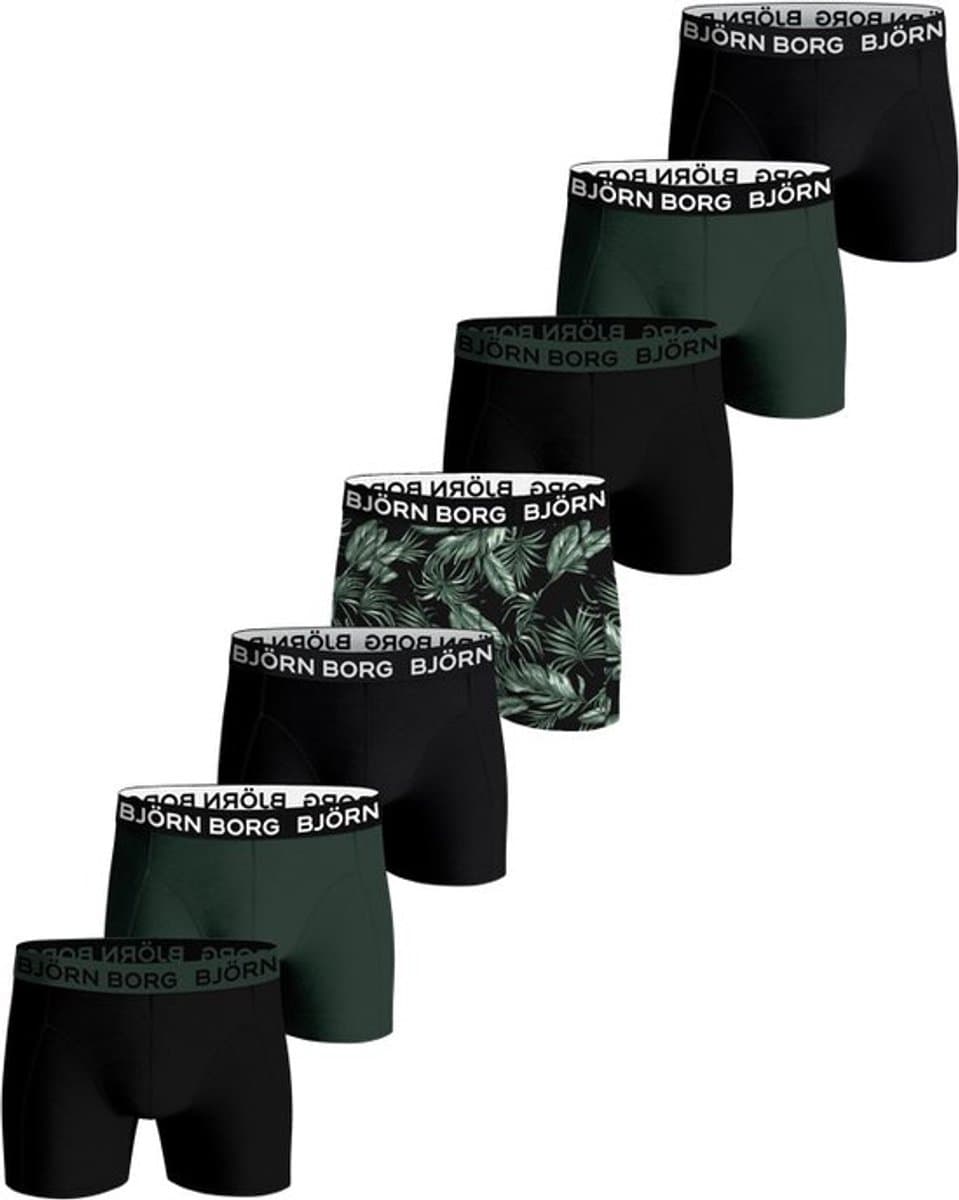 Björn Borg Cotton Stretch Boxershort Heren - Groen/Zwart- 7 stuks - Heren onderbroeken - Katoenen Boxer - Maat L (EAN: 7321465716842): Waarom ondergoed eigenlijk zo cruciaal is