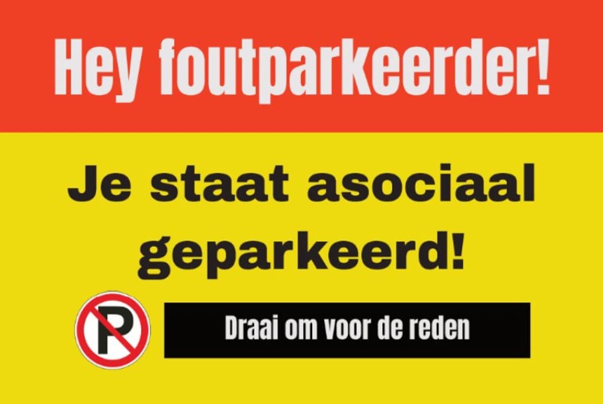 Slecht geparkeerd kaartjes - 50 stuks - fout geparkeerd, asociaal geparkeerd, laadpaal klever, kaartjes (EAN: 6097641121137)