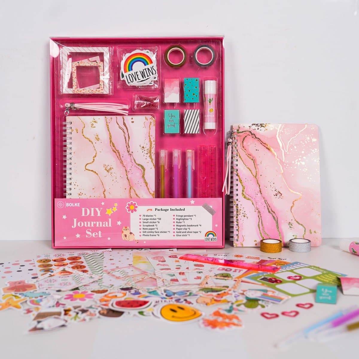 Bolke® - knutselen meisjes - knutselpakket meisjes - knutselen meisjes 5-6-7-8 jaar - dagboek - dagboek meisje - knutselen meisjes 12 jaar creatief (EAN: 8721098641051)