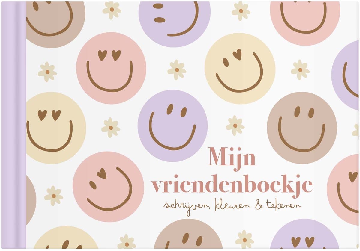 Vriendenboekje meisje | Vriendenboekje smiley | kleuren en tekenen | Writemoments (EAN: 6097323945990)