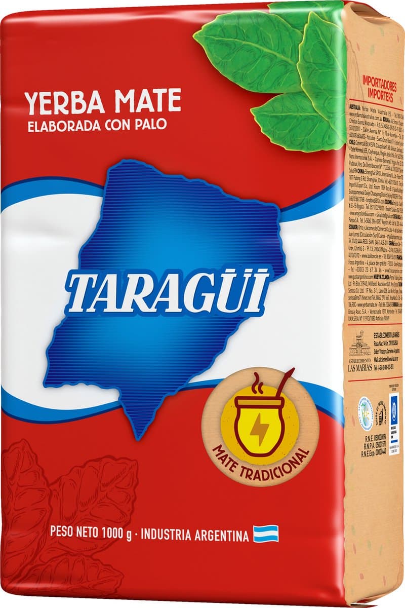 Taragui 1 kg - Yerba Mate - Argentijnse Mate thee (EAN: 7790387110159): Wat is yerba mate eigenlijk
