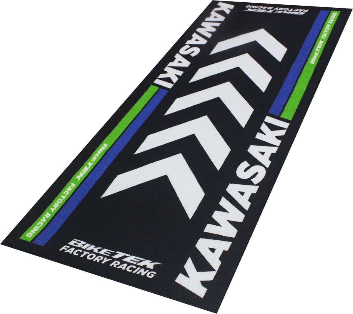 BikeTek Garagemat Kawasaki - Motorfiets - Beschermende mat - Kawasaki logo - Motor gadget (EAN: 5034862441805)