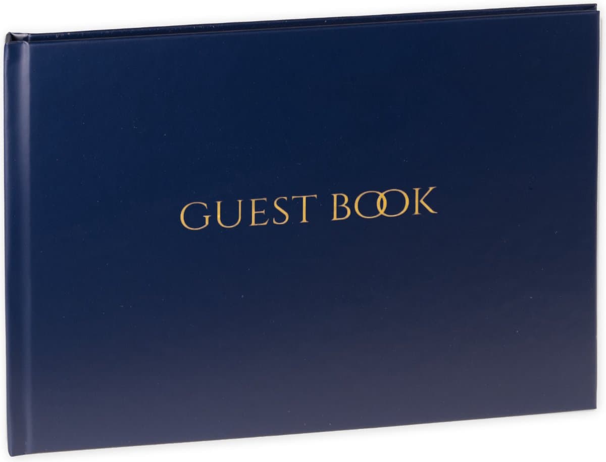 SecaDesign Gastenboek - GUEST BOOK - A4 formaat - donker blauw / goud - receptieboek huwelijk (EAN: 8719481049607): Waarom een gastenboek meer is dan een 'moetje'