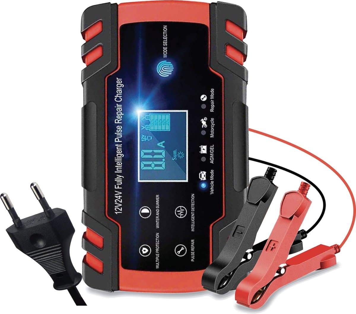 Livewell Acculader - 12/24V 4/6/8A - Reparatiemodus - Druppellader - Accu Lader voor Auto - 6/150Ah / Motor / Scooter / Boot / Camper (EAN: 8719992957552)