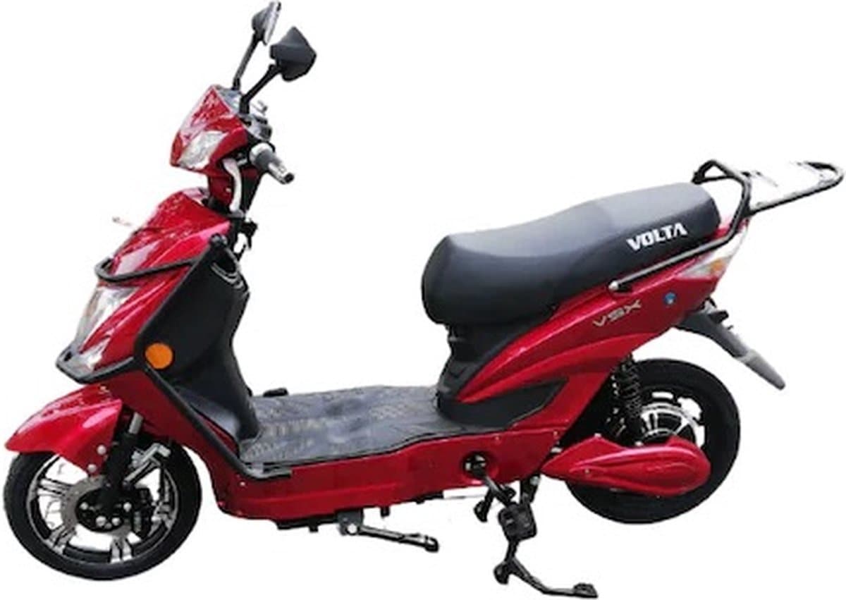 Volta SX Elektrische Scooter (Fiets) met Pedalen – 220 W, Bordeaux/Zwart – Nieuw Model (EAN: 6426390815767)