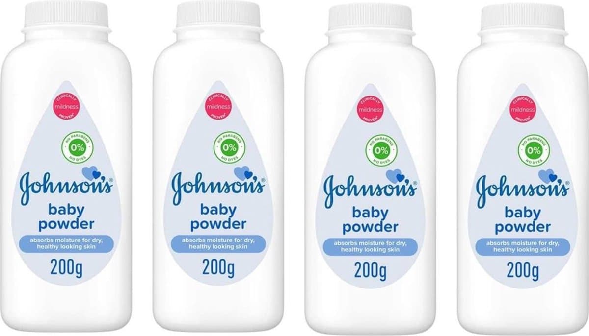 Johnson's Baby Talk Poeder 4 x 200 Gram Voordeelverpakking (EAN: 8719738011913)