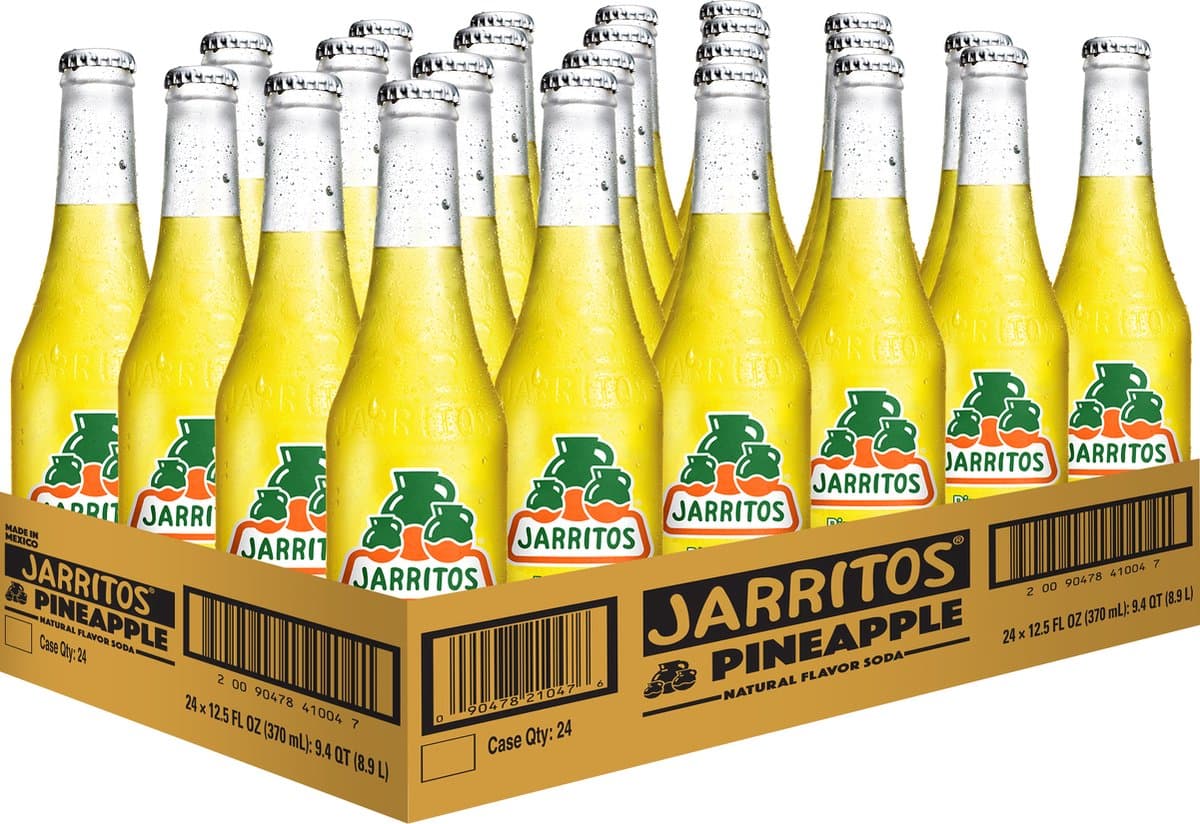 Jarritos Pineapple – Mexicaanse frisdrank met ananassmaak • 24×370 ml (EAN: 0090478000817)