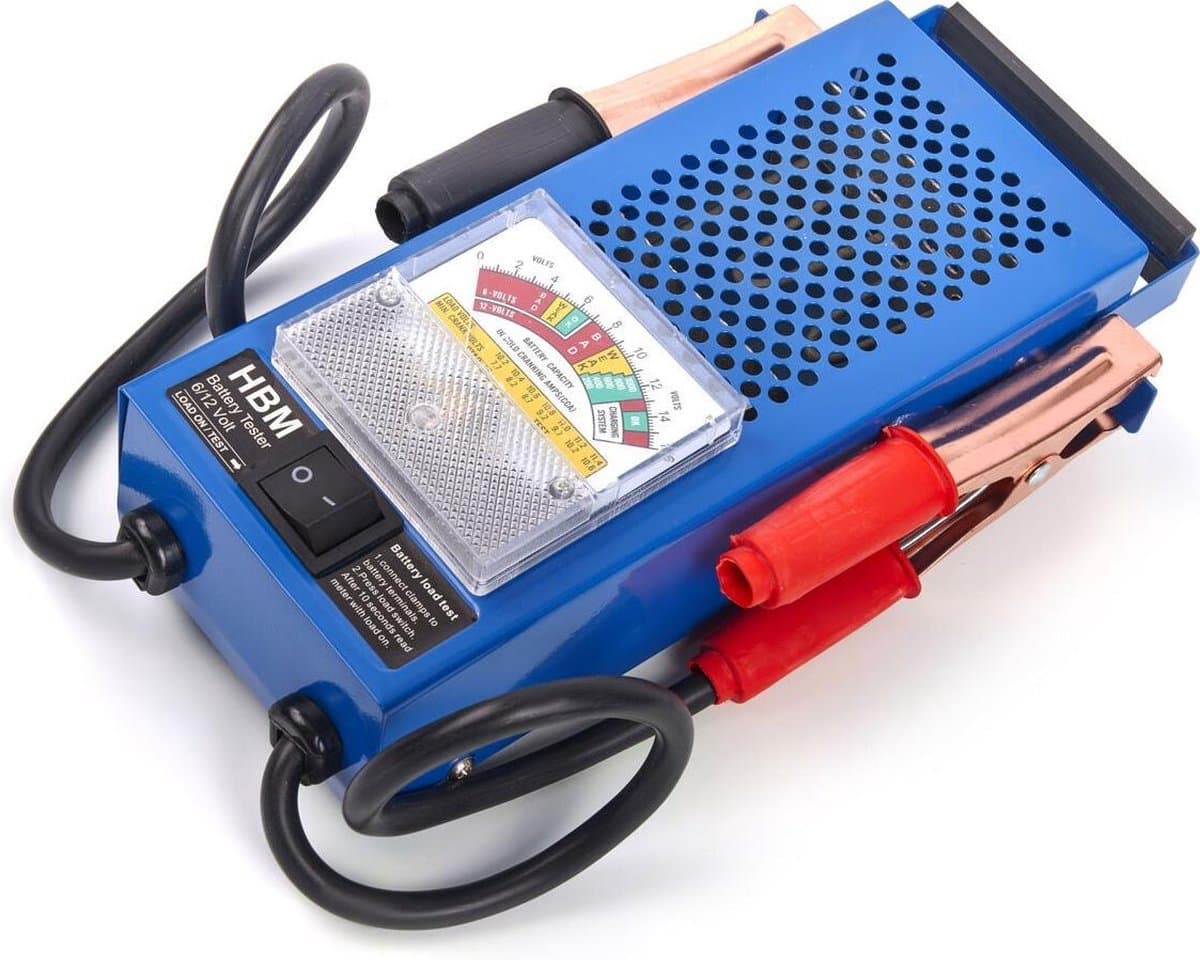 100 AMP Professionele Accu Tester, 6-12 V, 20-100 Ah (EAN: 7434051579506): Hoe werkt het