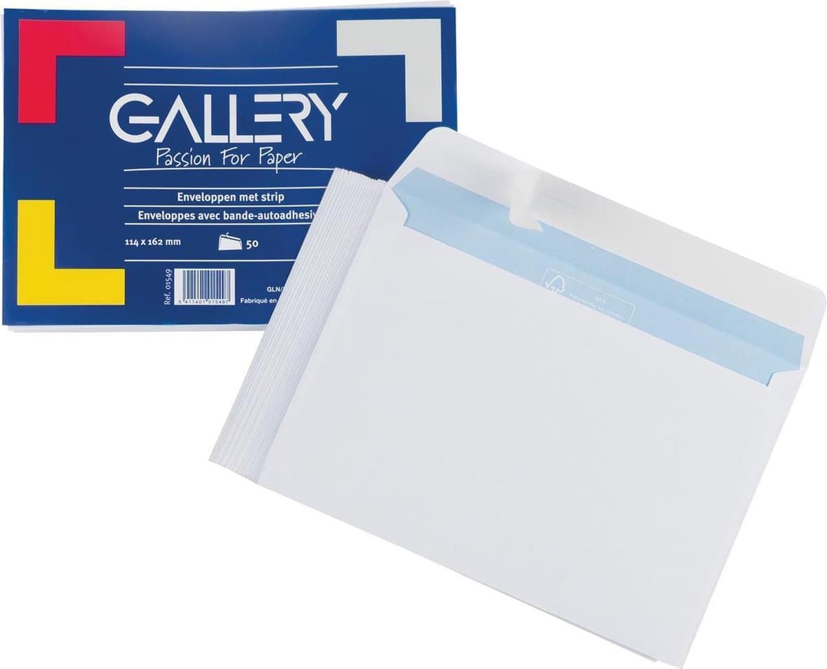 Gallery envelop wit - 114 x 162 mm - 50 stuks (EAN: 5411401015497): Waarom ik meteen een envelop nodig had