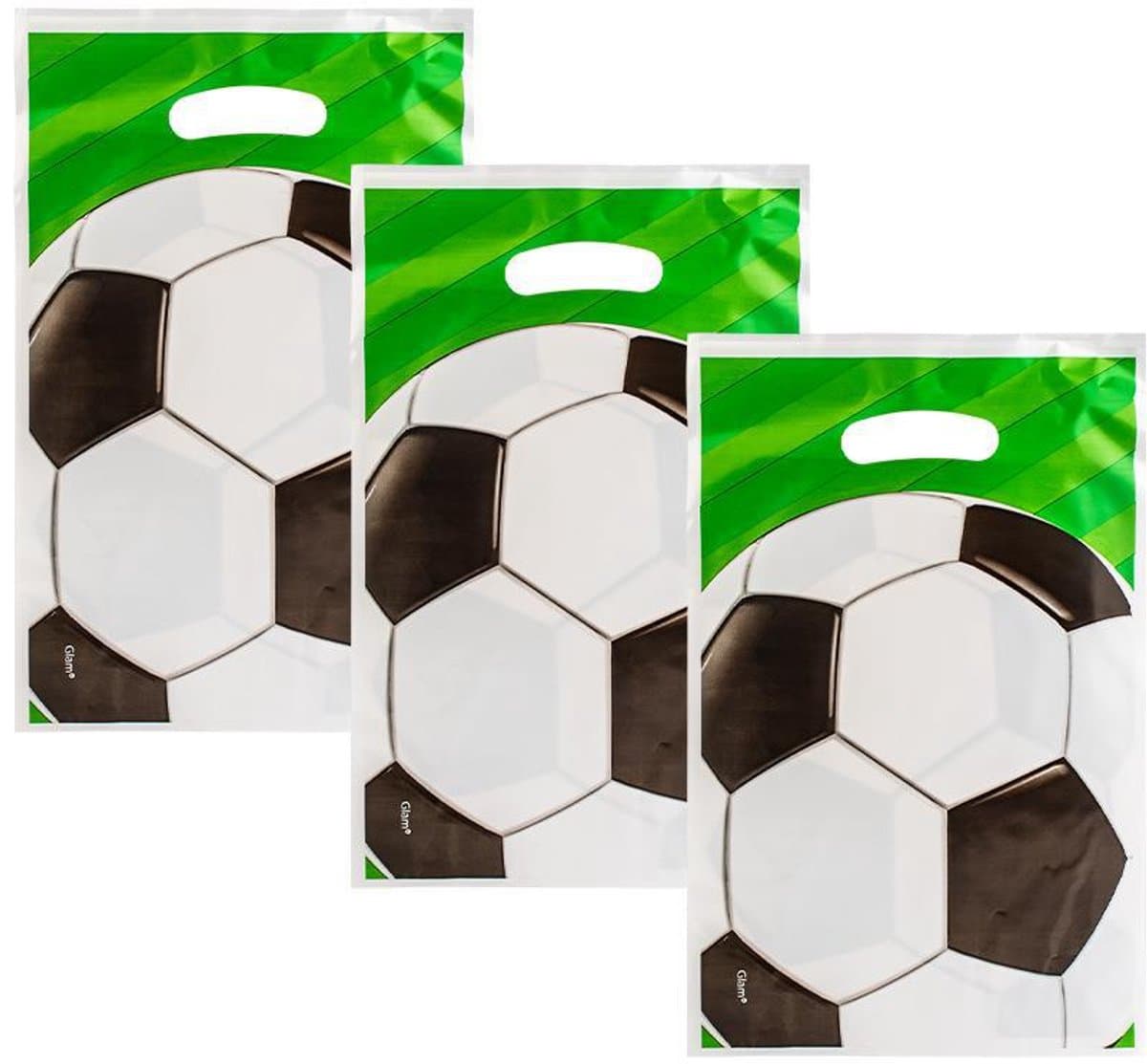 30x - Uitdeelzakjes - Traktatie zakjes - Voetbal - Cadeauzakjes - Snoepzakjes - Kinderfeestje - Candy bags - Voetbal feestje - Jonyx (EAN: 8721438705825)