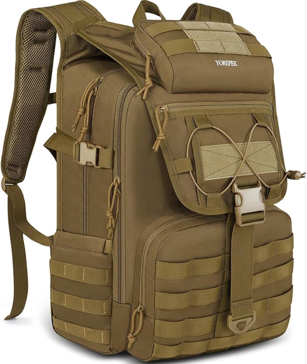 Yorepek Tactische Waterdichte Rugzak 45L – Grote Leger Militaire Outdoor Survival Wandelrugzak, Geschikt als Noodpakket voor Volwassenen (EAN: 0729706576410)