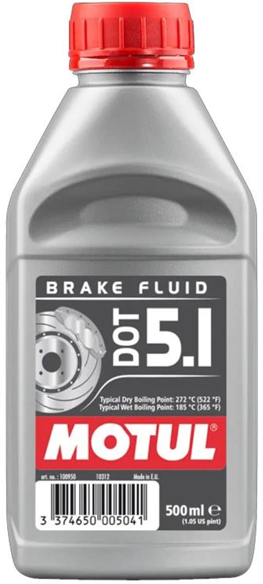 MOTUL DOT 5.1 remvloeistof - synthetisch - 500ml - voor motor scooter quad (EAN: 3374650005041)