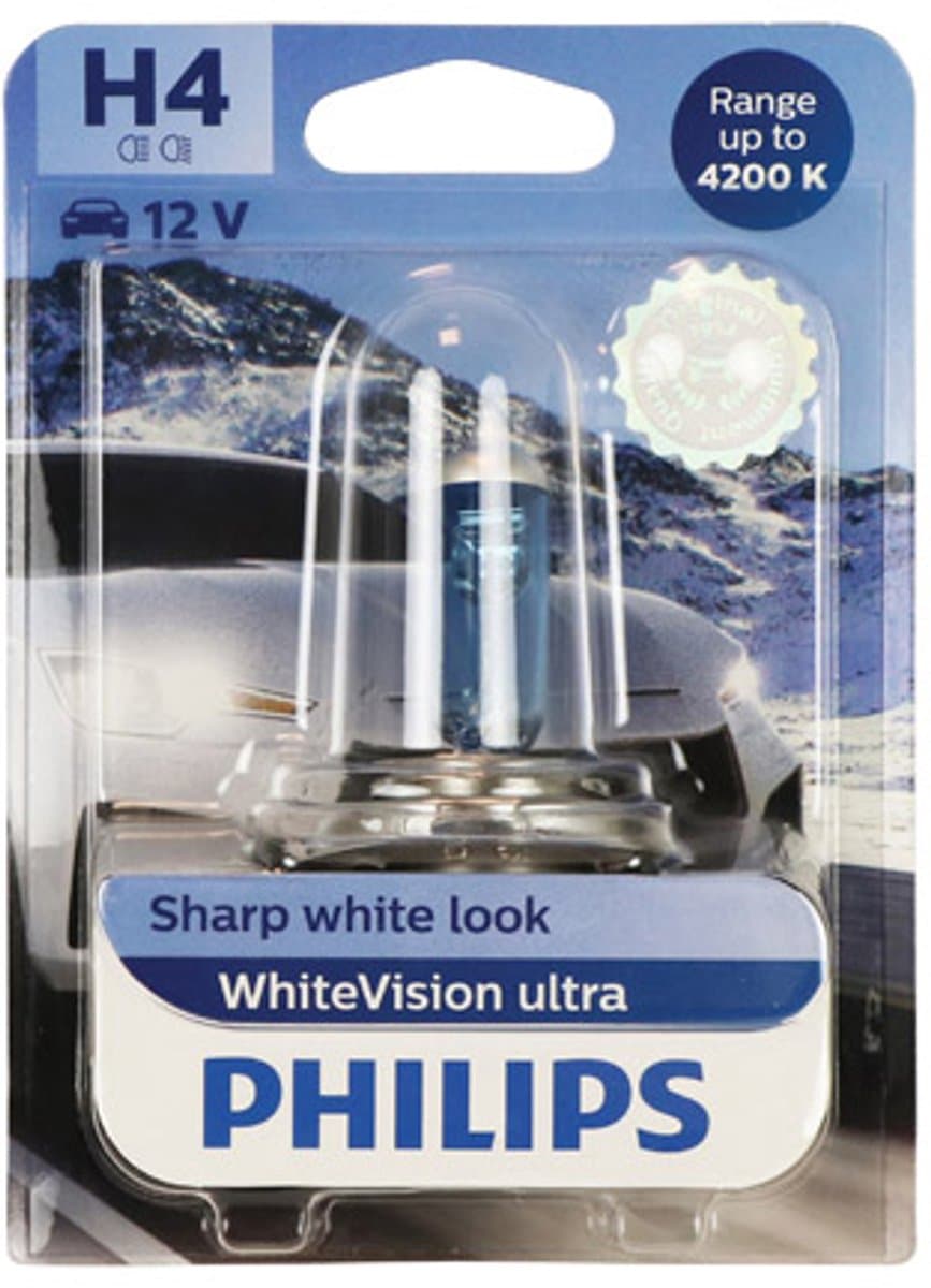 Philips Autolamp H4 Whitevision 12v/60w Wit (EAN: 8727900354898)