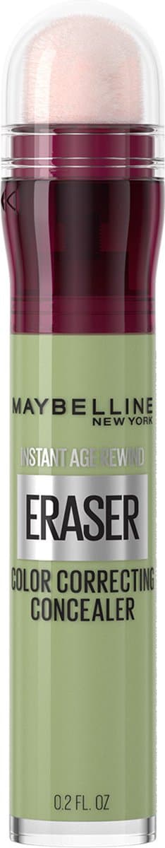 Maybelline Instant Eraser Concealer - Onfeilbare kleurcorrectie - Houdt tot wel 12 uur - Green - 26 ml (EAN: 3600531698614): Waarom in vredesnaam groen