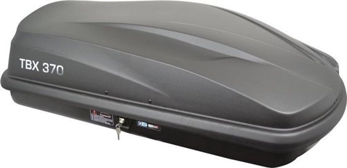 Twinny Load TBX Dakkoffer – 370 L Bagageruimte – 75 kg Draagvermogen – Compact & Mat Antraciet (EAN: 8719322331656)