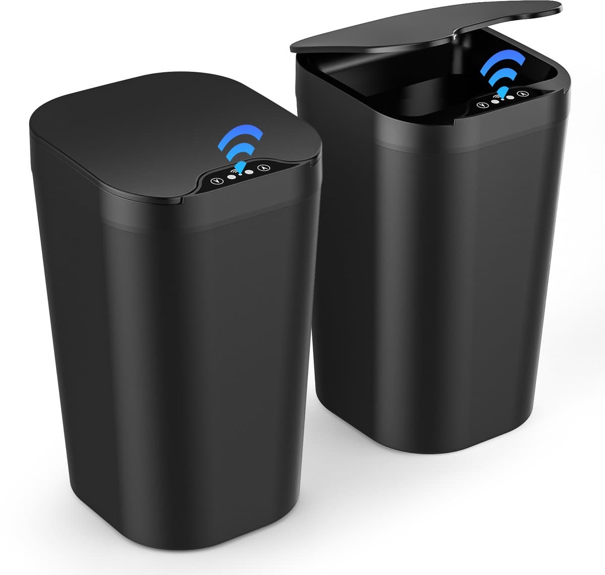 Dreamhigh® 2 pack Slimme Sensor Prullenbak - 10 Liter Automatische Sensor - 3 Openingsmodi - Stil Waterdicht Aanrakingloze Afvalbak - Voor Keuken Kantoor Woonkamer Badkamer (EAN: 0735483427616): Waarom een slimme prullenbak geen overbodige luxe is...