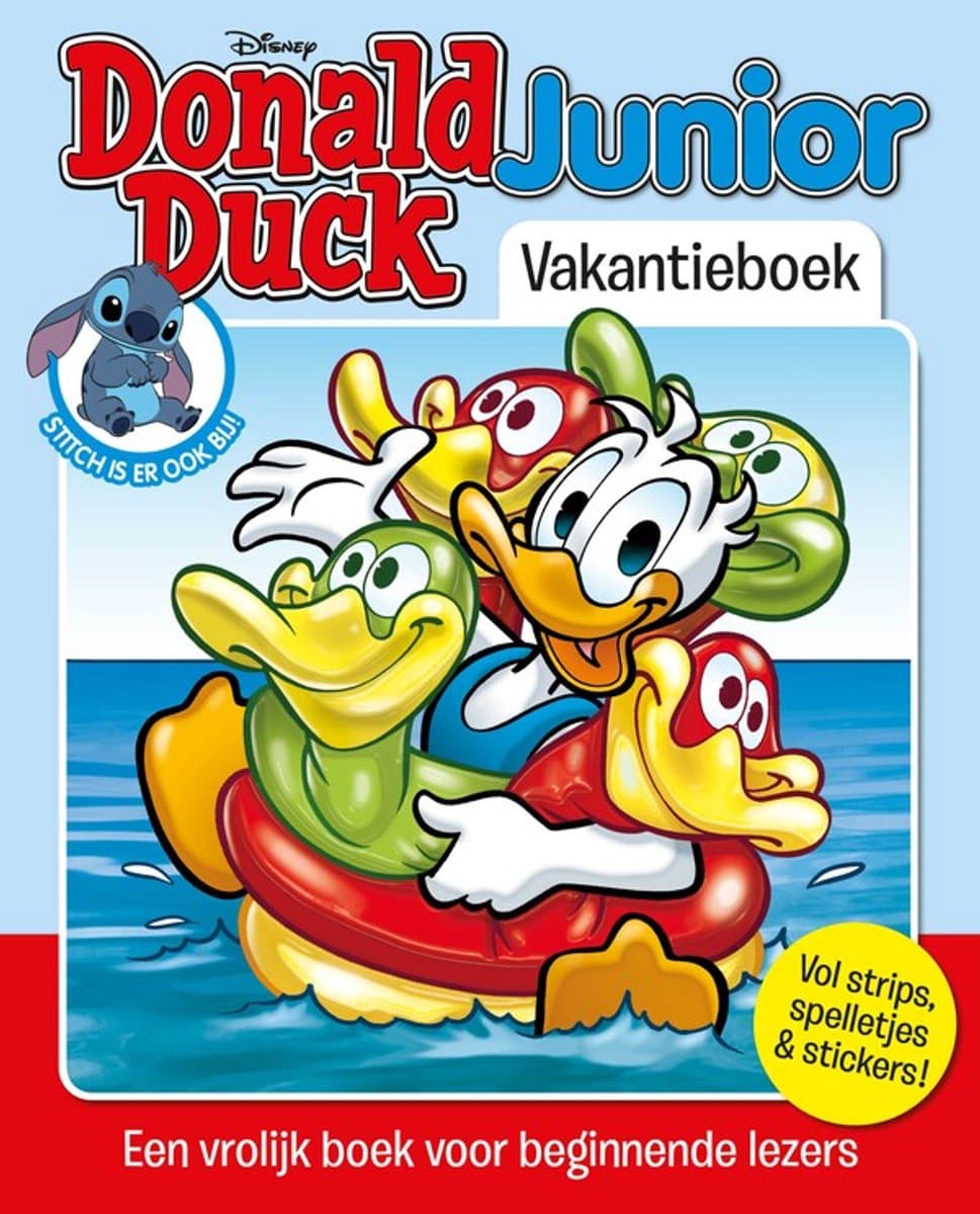 Donald Duck Junior Vakantieboek 2025 – spelletjes, strips en puzzels voor jongere kinderen – 69 pagina’s (EAN: 8710841424454)