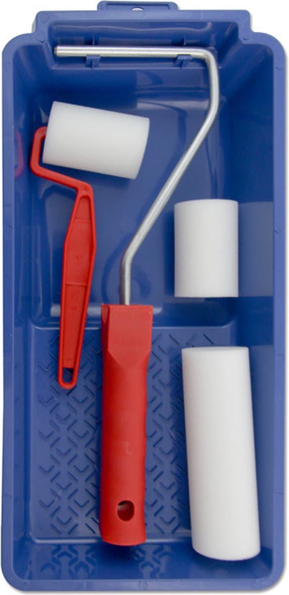 Lakroller schilderset - 5 en 10 cm - extra fijn - met verfbak en beugel - schuimrollers - verfset (EAN: 8713884003587): Waarom deze set mijn nieuwe favoriet is