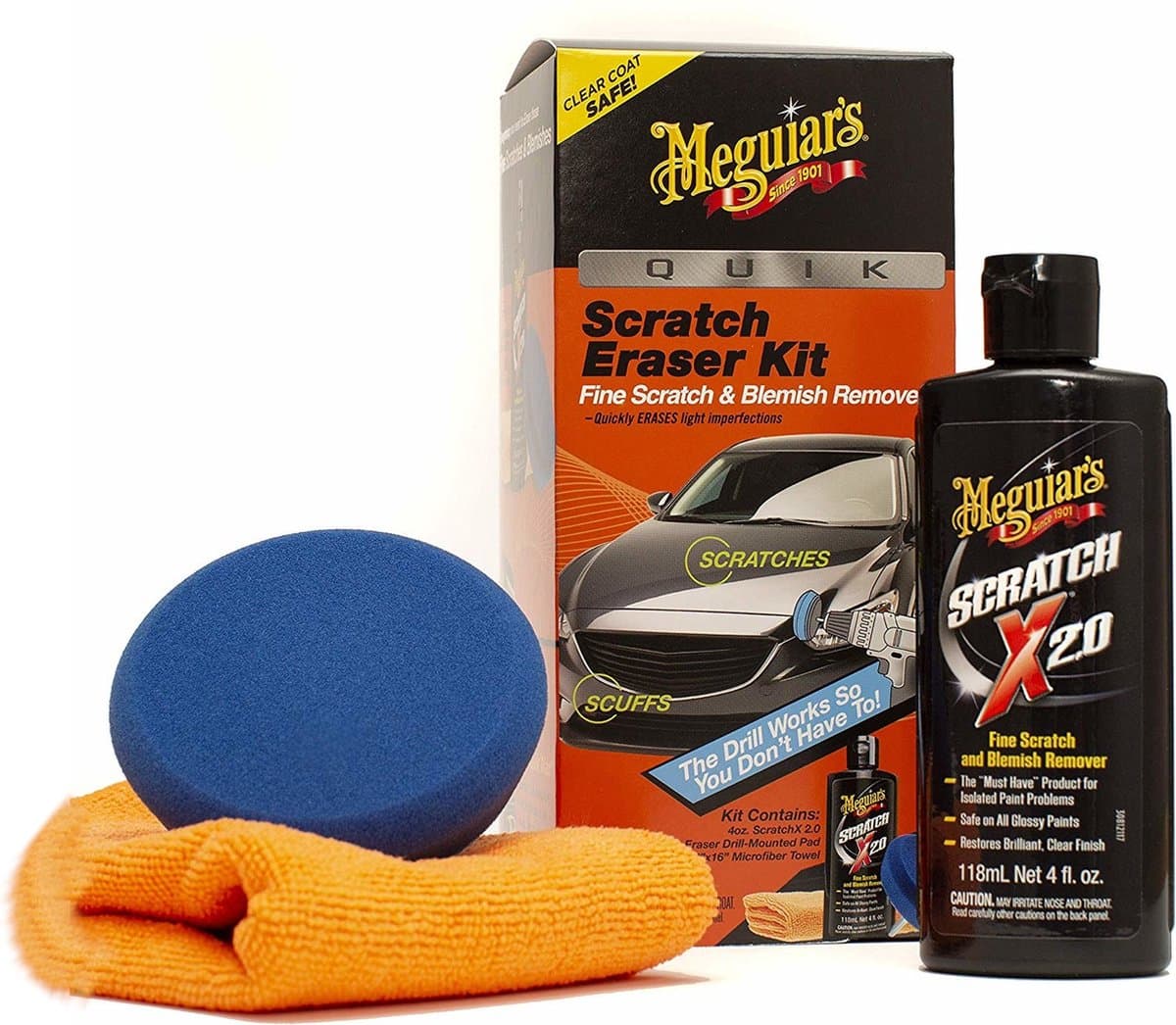 Meguiar's Quik Scratch Eraser Kit - Krassen & Swirls verwijderen (EAN: 0070382014049): Wat is dit dingetje