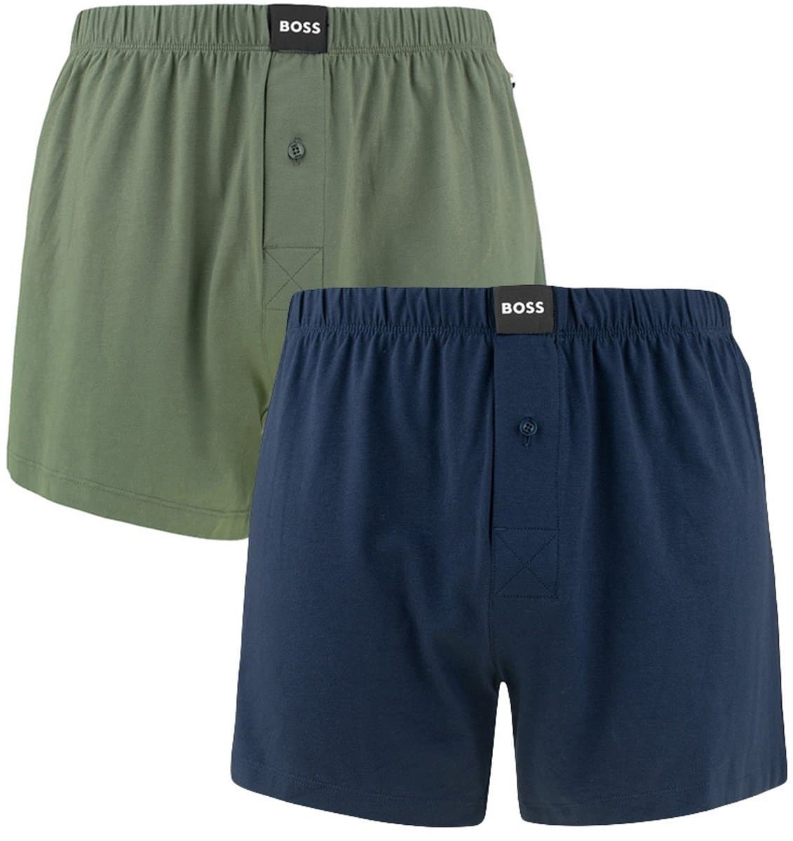 Hugo Boss heren BOSS jersey 2P wijde boxershorts blauw & groen (EAN: 4063548715184): Waarom ik er meteen naar keek