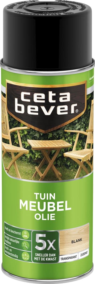 Cetabever - Tuinmeubelolie Spray - Blank - 400 ML (EAN: 8711113126786): Waarom een spray (Spoiler Gemak!)