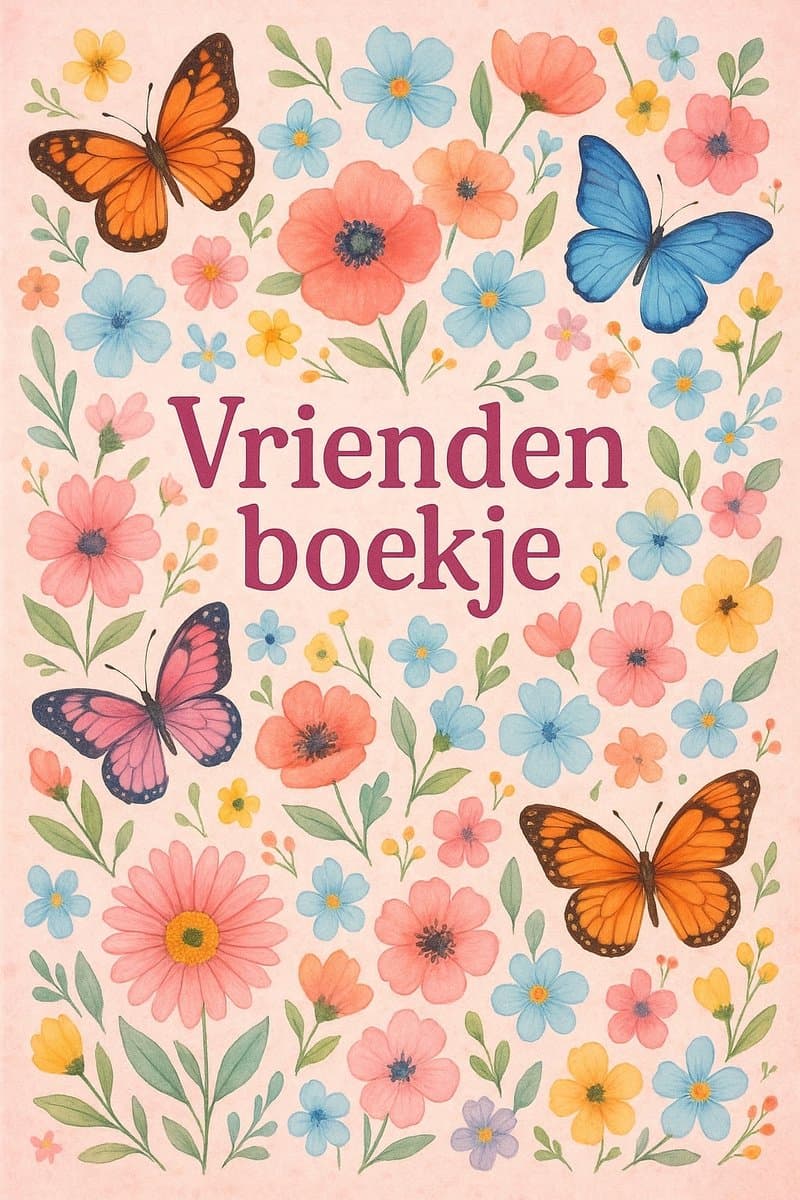 Bloemen en Vlinders Vriendenboekje (EAN: 9789465190686)