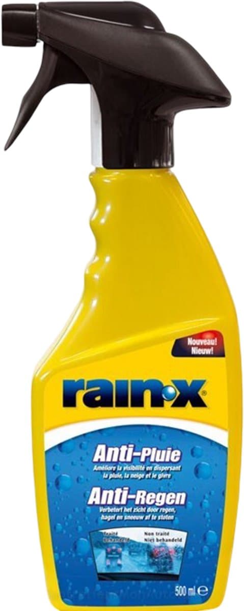 Rain-X Anti-Regenspray Glasreiniger 500ml – Reiniging & Bescherming in één – Regen Parelt Direct Af – Voor Alle Glasoppervlakken (EAN: 8410410260635)