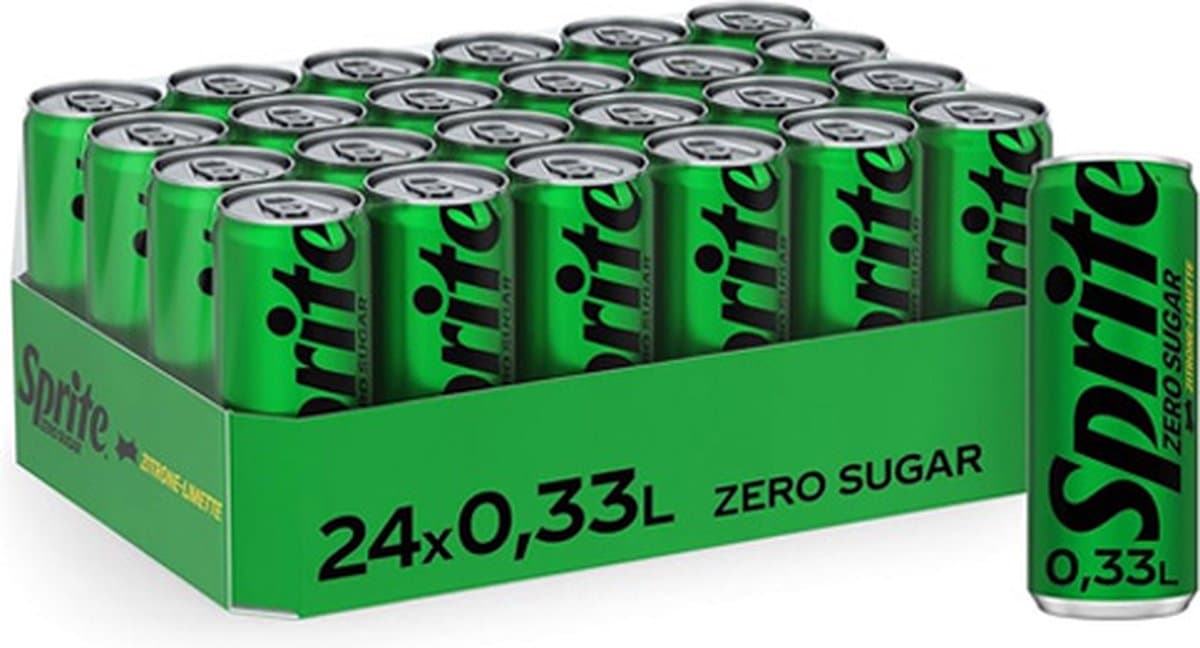 Tray Sprite Zero - Original zero - 24x33cl (EAN: 5000112603132)