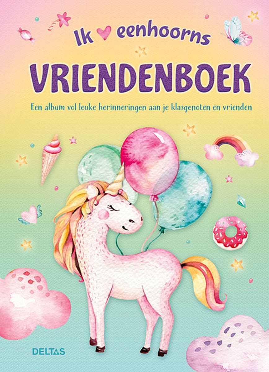 Unicorn vriendenboek - Deltas - Hardcover (EAN: 9789044756258)
