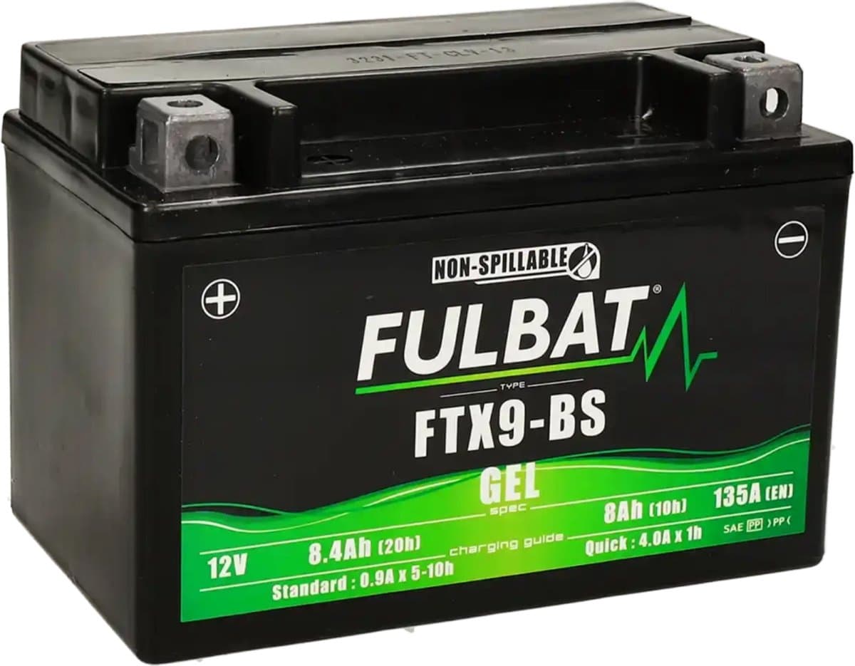 Fulbat FTX9-BS Scooter Accu 12V 8.4Ah – Gel Accu | Onderhoudsvrij & Gebruiksklaar (EAN: 3564095509215)