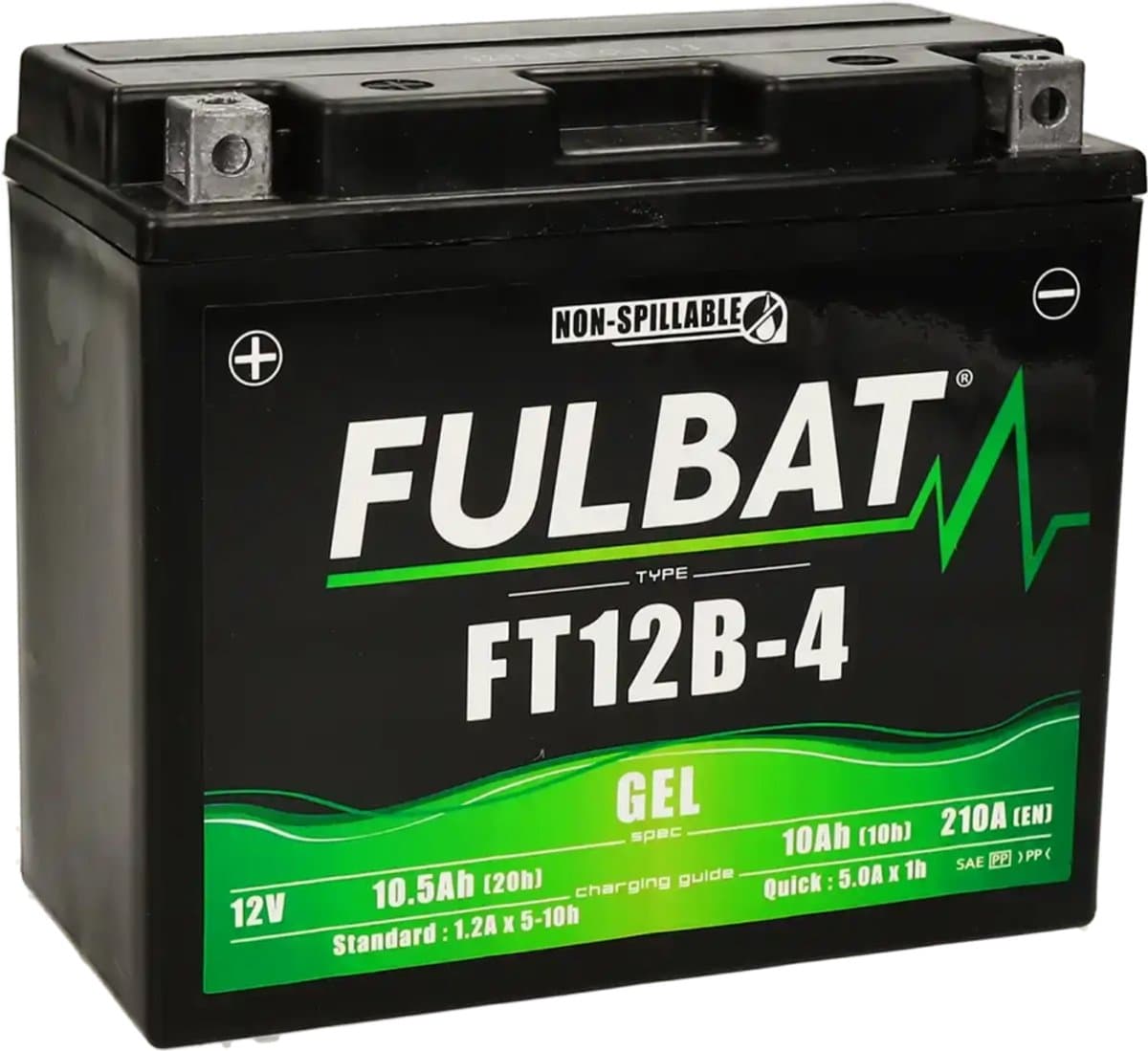 Fulbat YB12A-A/B Motor Accu 12V 12Ah – Gel Accu | Onderhoudsvrij (EAN: 3564095509475)