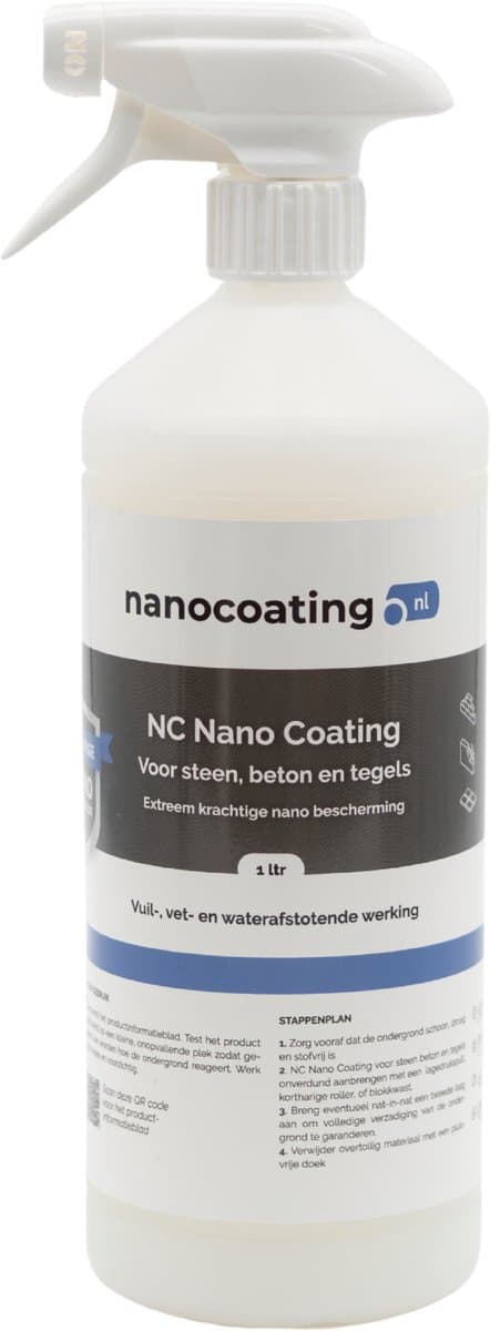 NC Nano Coating voor Steen, Beton & Tegel – Water- & Vuilafstotend – Transparante Bescherming - impregneermiddel - tot 7m2 (EAN: 8720938075025): Wat is het precies
