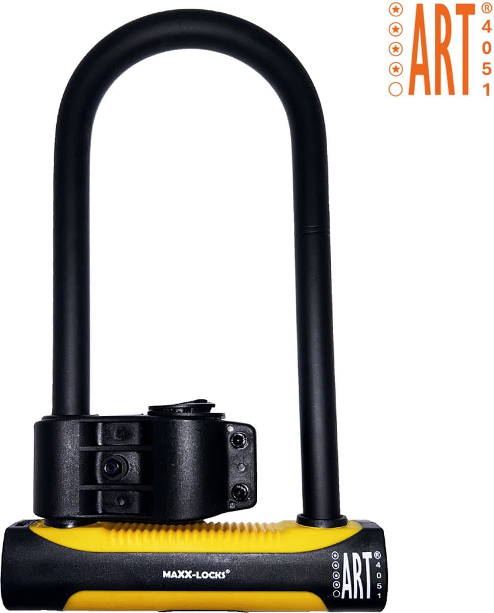 Maxx-Locks Art 4 Beugelslot - Motorslot / Scooterslot - Gehard Stalen Beugel - Art Gekeurd Slot voor Motor en Scooter & Brommer - 32 cm (EAN: 8720726498630)