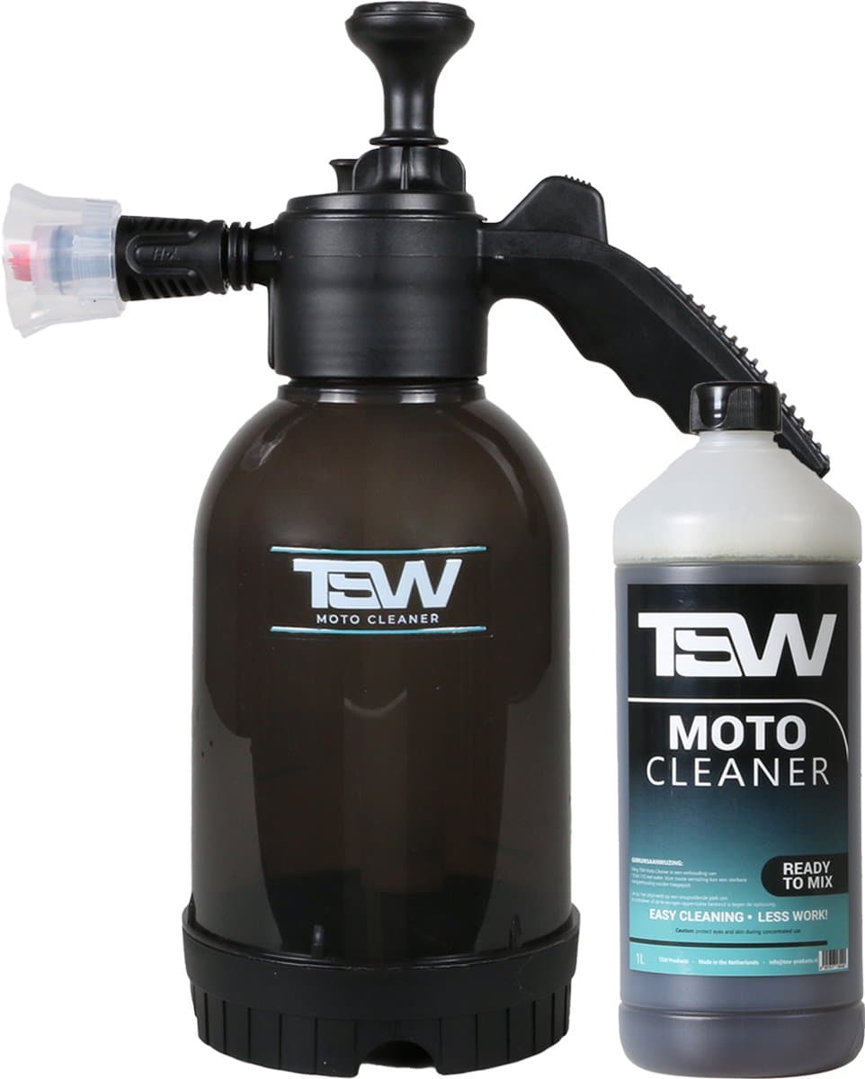 TSW Moto Cleaner Foam Cannon Combo - 1L - Schuimsproeier - Foam Sprayer - Snow Foam Sproeier (EAN: 9508366564279): 💪 De kracht van de 1L Foam Sprayer