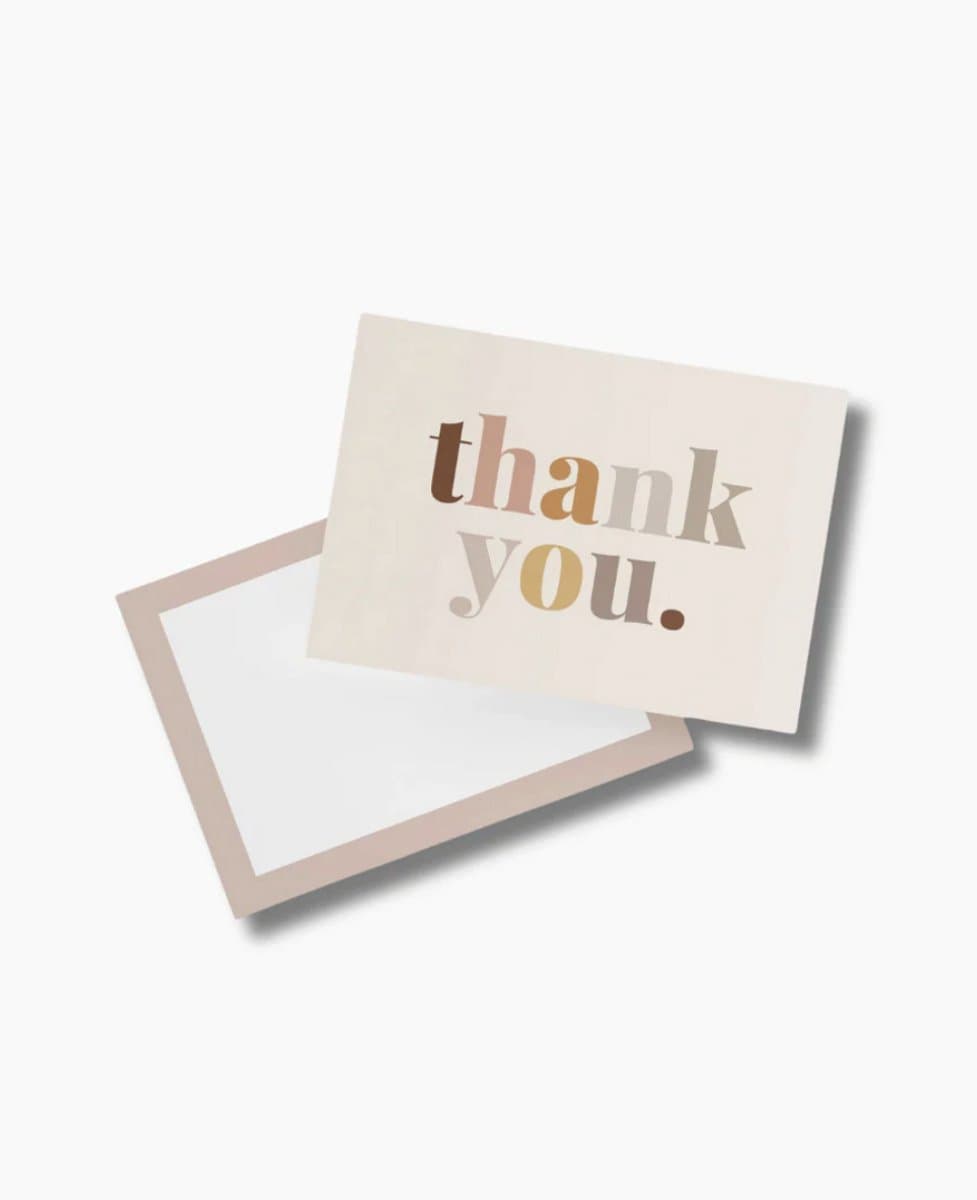 Thank you cards - 50 stuks - A6 formaat (10,5 x 14,8 cm) - bedank kaartjes - small business - webshop - roze kaarten - kaarten met quote - Shipping Studio (EAN: 7434640188133)