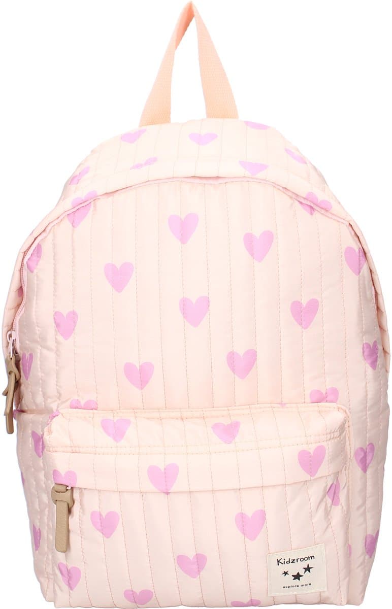 Kidzroom Magical Meadows - Kinder rugzak - 11,5 liter - 37 x 26 x 12 cm - Hartjesprint - Roze (EAN: 8712645318632)