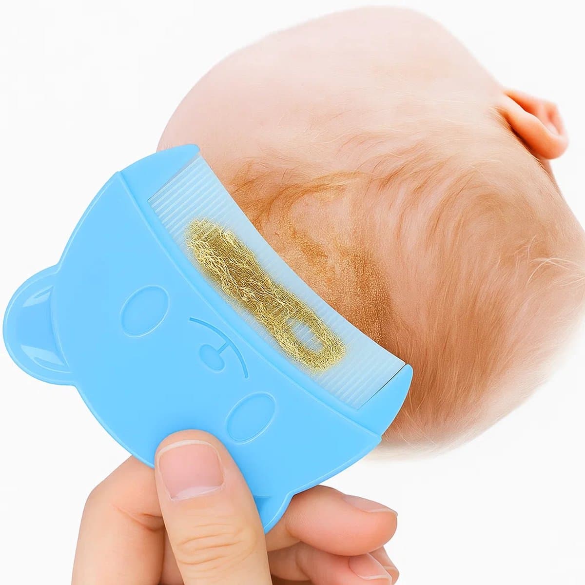 Baby Hoofdkam I Bergkam I Hoofdvet, Schilfers & Vuil Verwijderen I Hoofdhuid Cleaner I Kunststof I Kleur Assorti (EAN: 8721025540426)