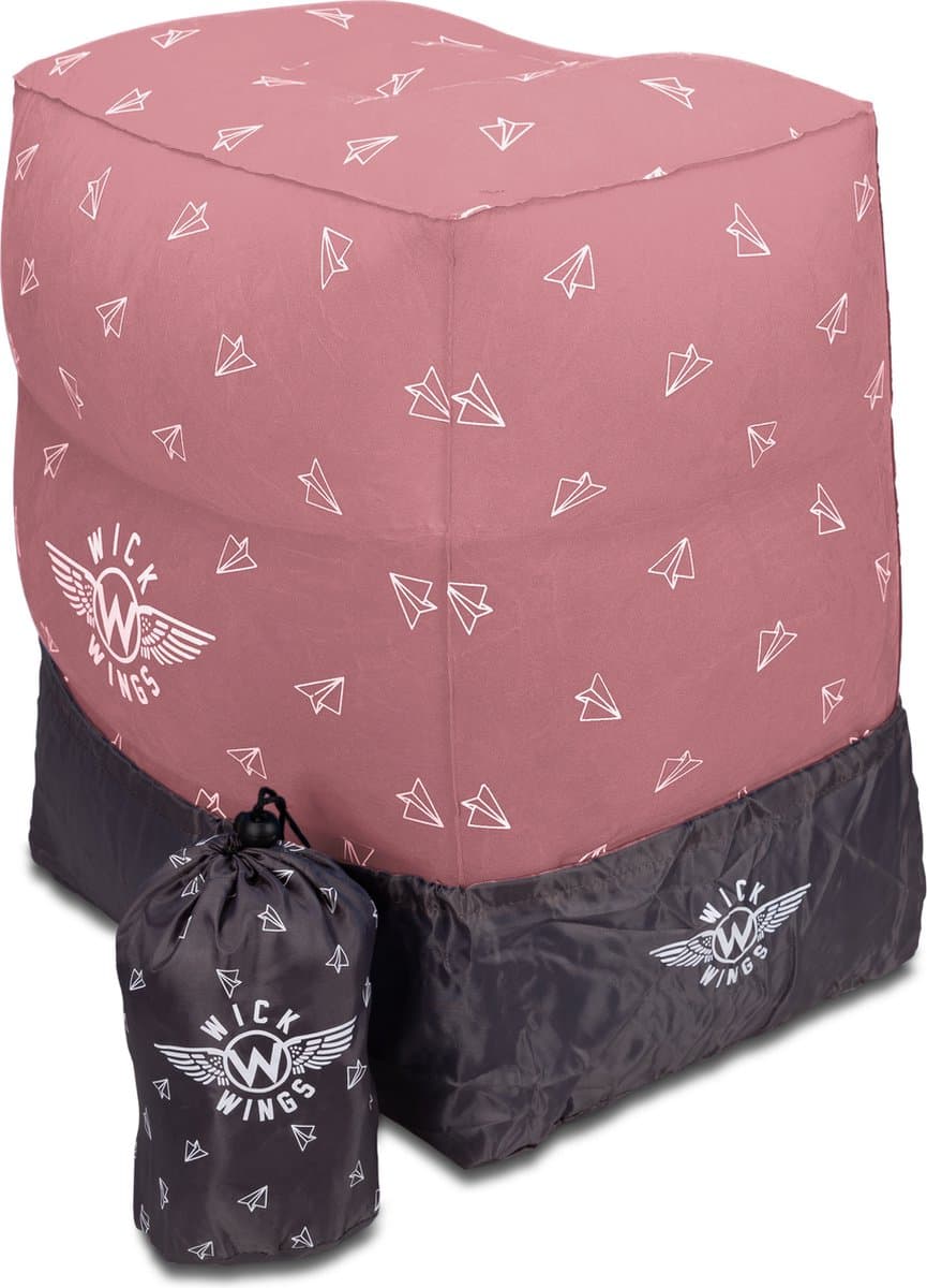 Wick Wings - Wick Air Vliegtuigbedje - Opblaasbaar - Reiskussen - Voetensteun - Antislip (EAN: 8720828210086)