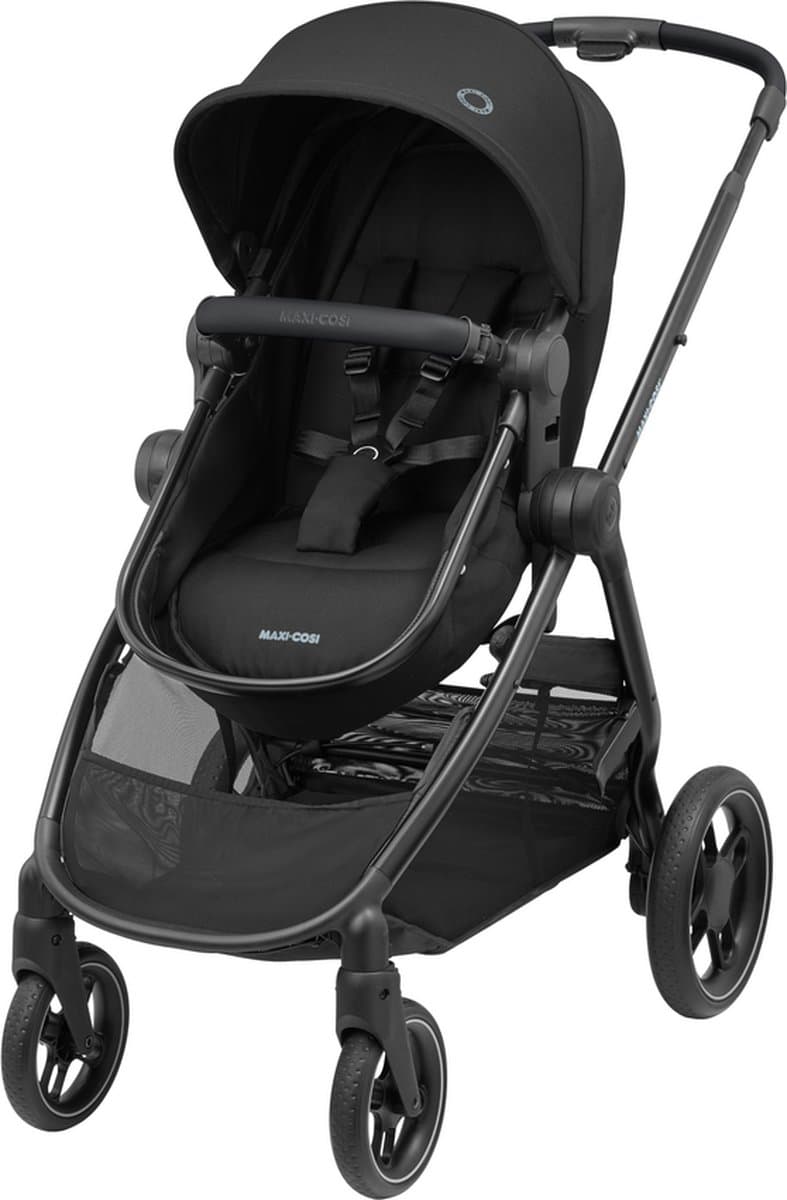 Maxi-Cosi Zelia³ kinderwagen - Essential Black (zwart frame + zwart leer) (EAN: 8712930172345): Een sterk en comfortabel ding