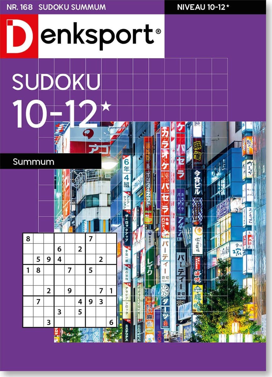 Denksport Puzzelboek Sudoku 10-12* summum, editie 168 (EAN: 8710835871448)